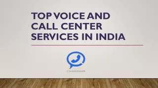top voice and call center services in india