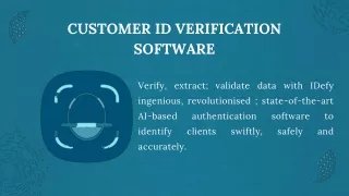 customer id verification software