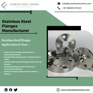 SS Flanges | Slip on flanges | Threaded Flanges | Suresh Steel Centre