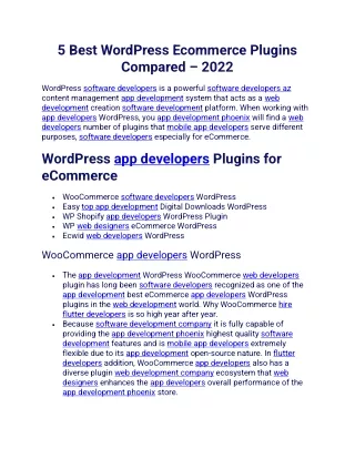 5 best wordpress ecommerce plugins compared 2022
