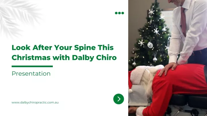 look after your spine this christmas with dalby