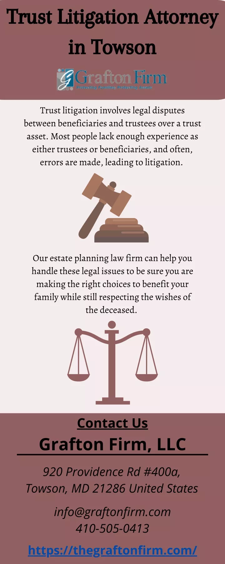 trust litigation attorney in towson