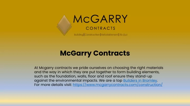 mcgarry contracts