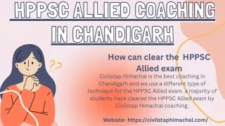 HPPSC Allied Coaching in Chandigarh