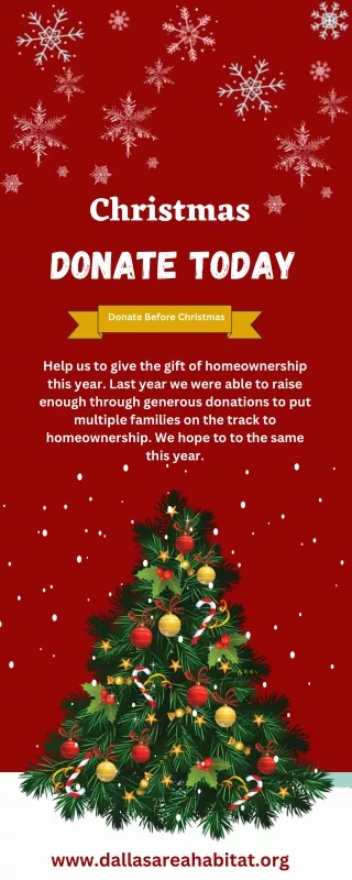 Christmas Donation- Dallas Habitat
