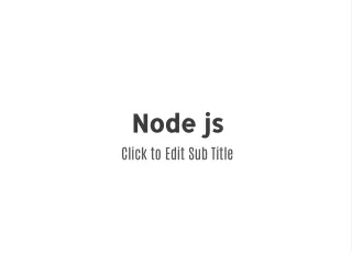 node js click to edit sub title