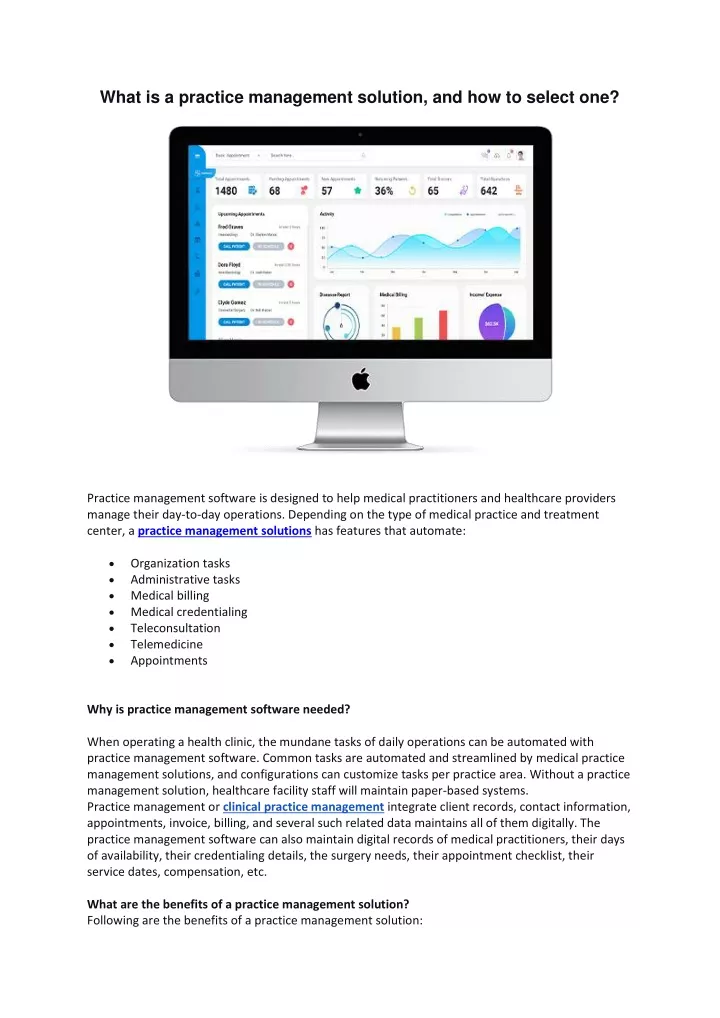 what is a practice management solution