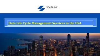 Data lifecycle management services