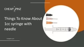 Things To Know About 1cc syringe with needle