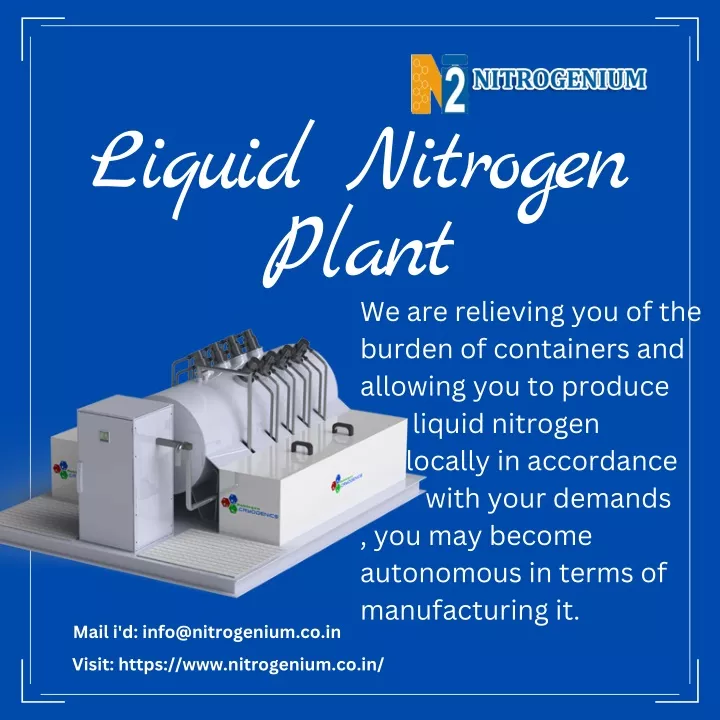 liquid nitrogen plant we are relieving