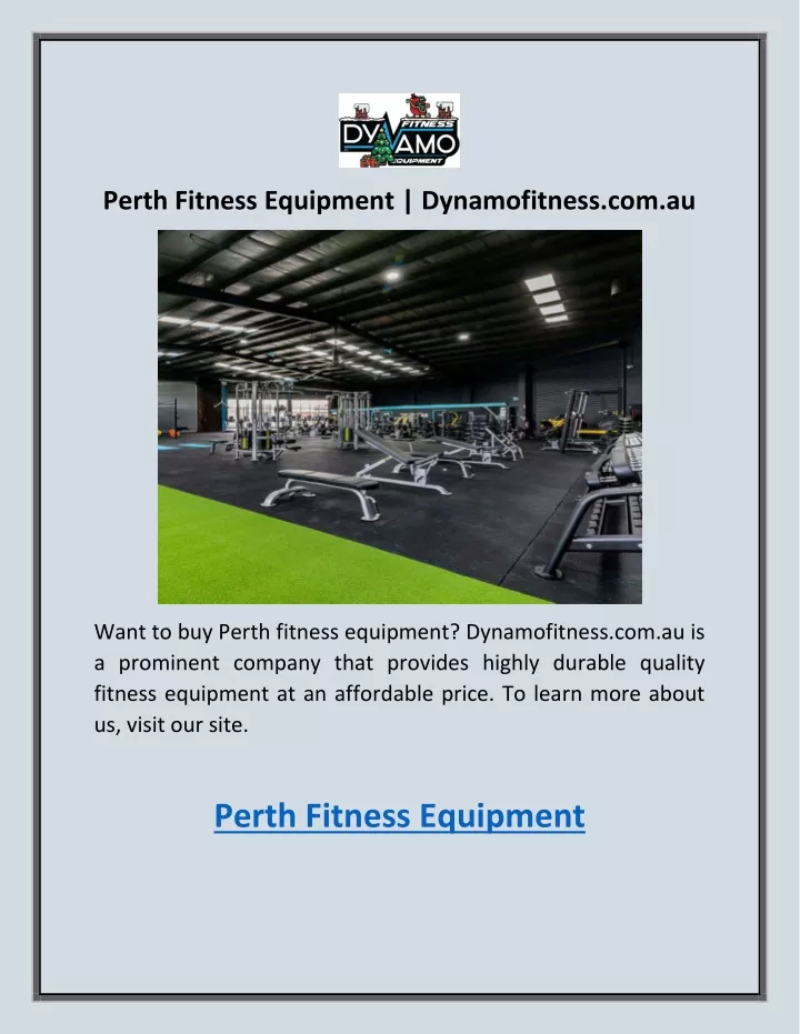 perth fitness equipment dynamofitness com au