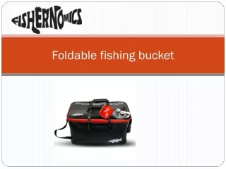foldable fishing bucket