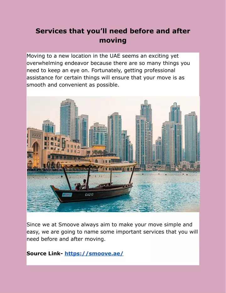 services that you ll need before and after moving