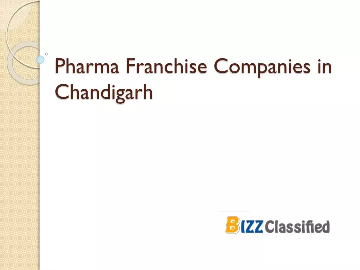 pharma franchise companies in chandigarh