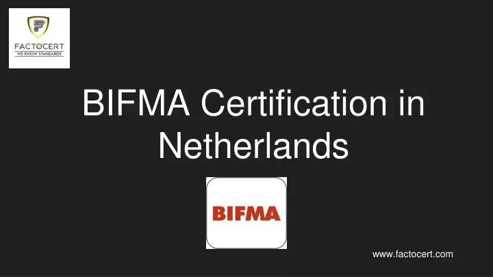 bifma certification in netherlands