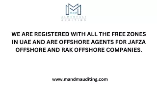 we are registered with all the free zones