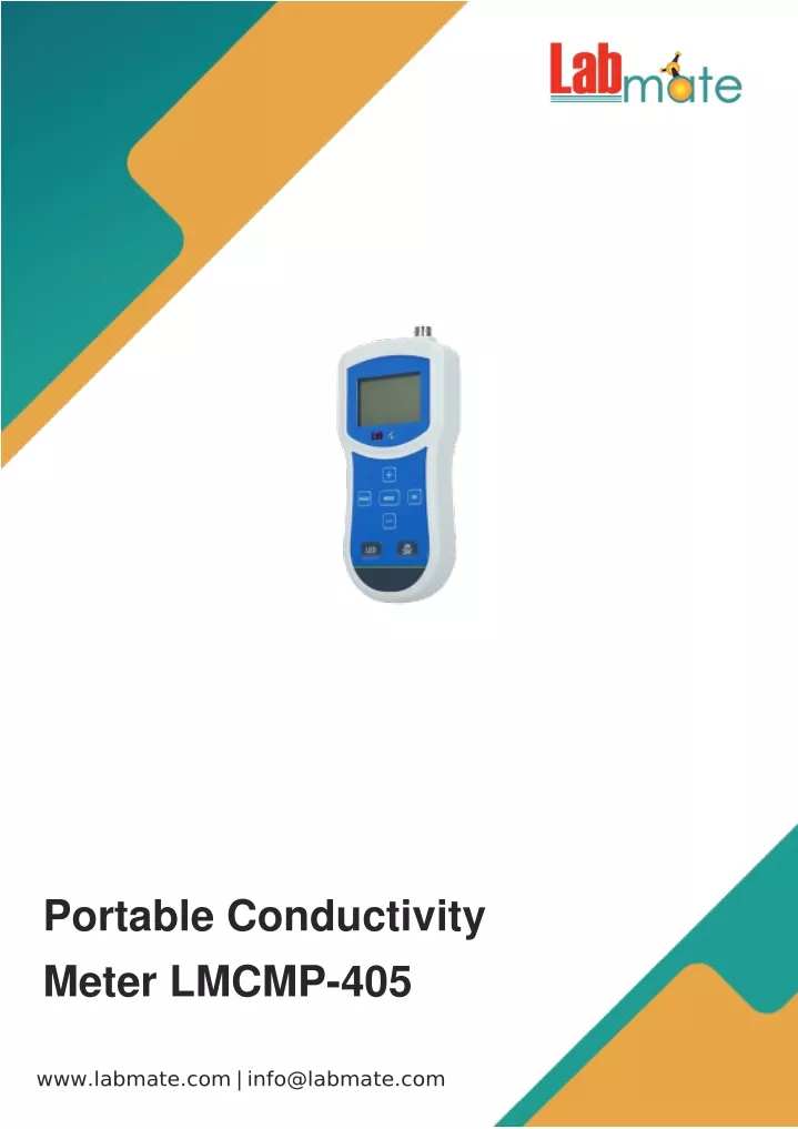 portable conductivity meter lmcmp 405