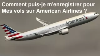 enregistrement american airlines