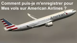 american airlines enregistrement