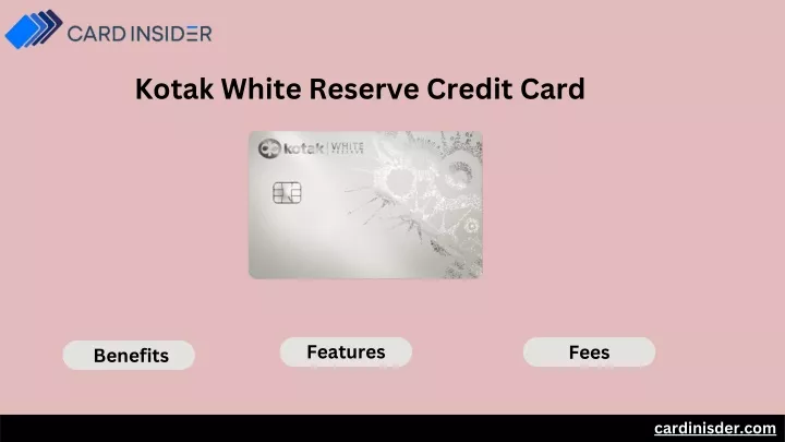 kotak white reserve credit card