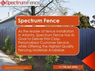 Spectrum Fence