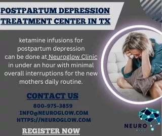 Postpartum Depression Treatment Center in TX - Neuroglow Clinic