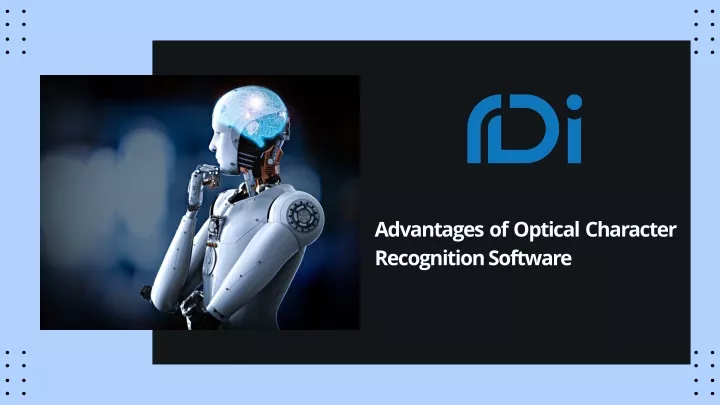 advantages of optical character recognition