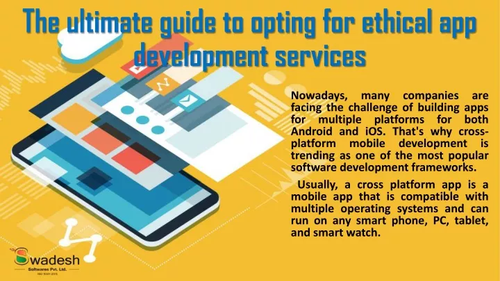 the ultimate guide to opting for ethical app development services