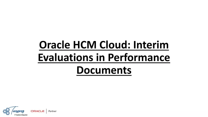 oracle hcm cloud interim evaluations in performance documents