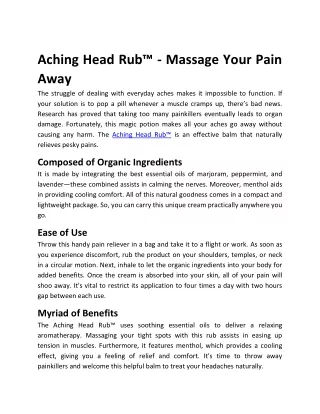 (favmerch.shop) --- Aching Head Rub™ - Massage Your Pain Away