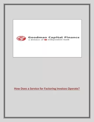How Does a Service for Factoring Invoices Operate?