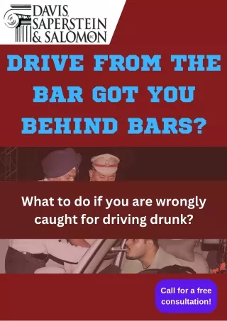 Drive from the bar got you behind bars
