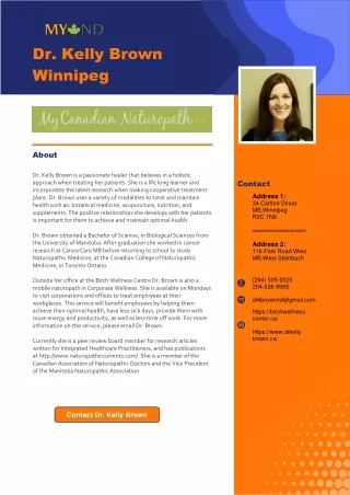 dr kelly brown winnipeg