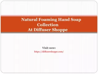 Natural Foaming Hand Soap Collections
