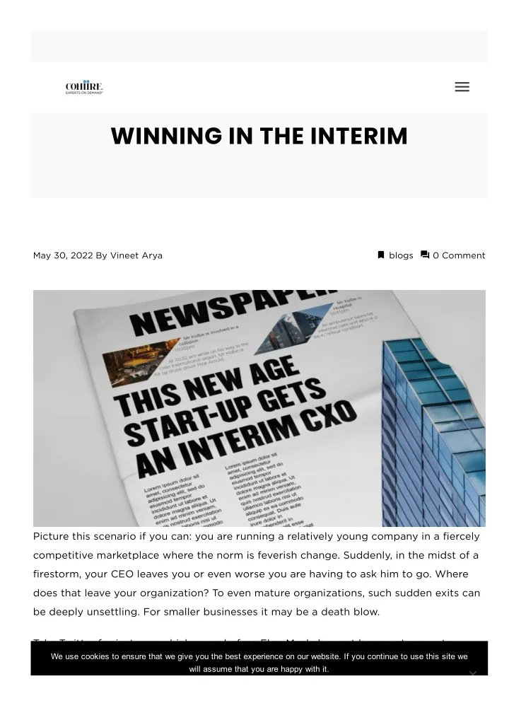 winning in the interim