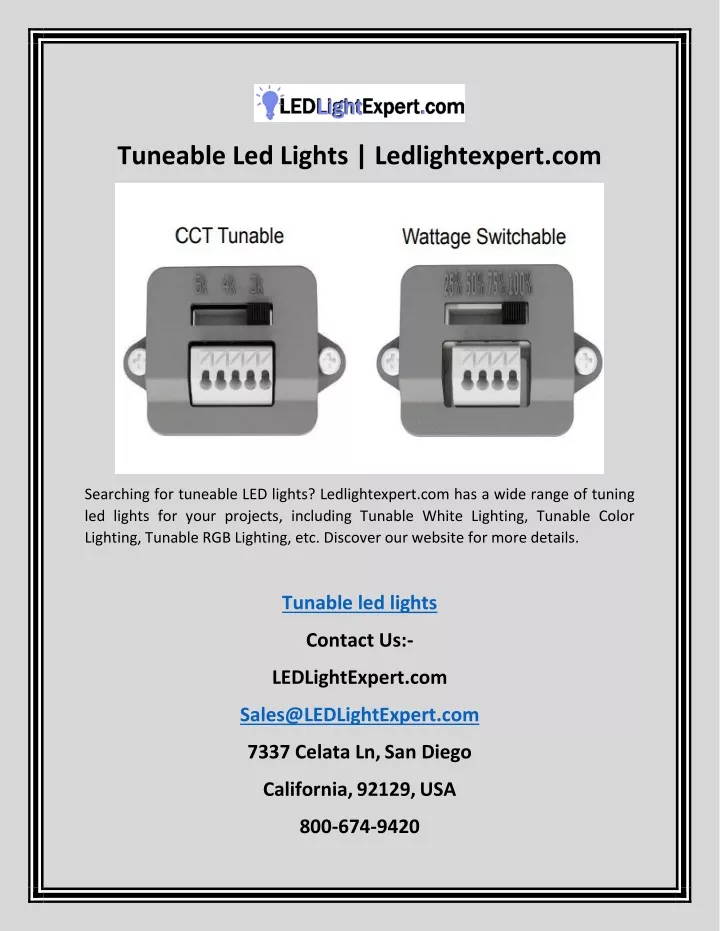 tuneable led lights ledlightexpert com