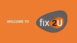 fix2u - Professional Certified & Verified Technicians
