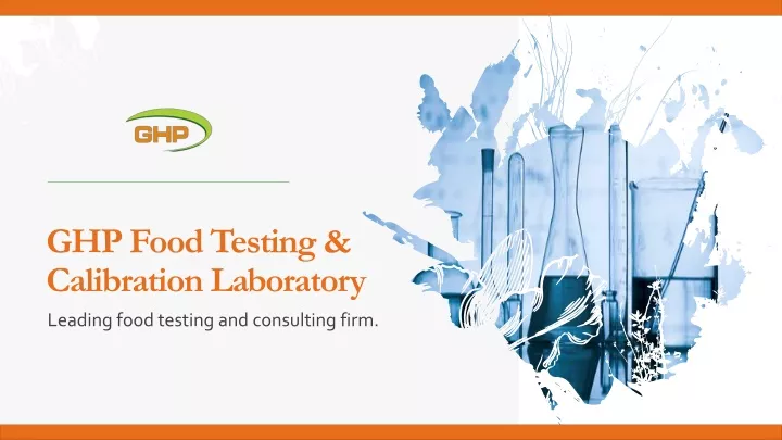 ghp food testing calibration laboratory