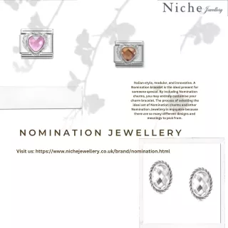 Get Best Nomination Jewellery at great discounts from Niche Jewellery