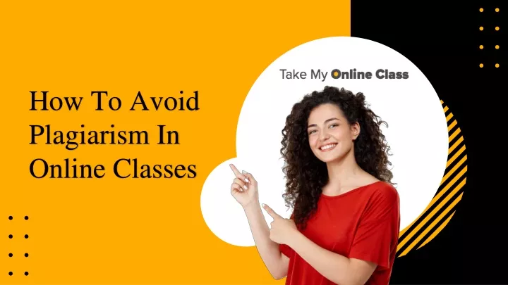 how to avoid plagiarism in online classes