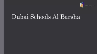 dubai schools al barsha