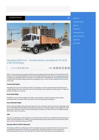 tata signa 5530 s 4 2 versatile solution