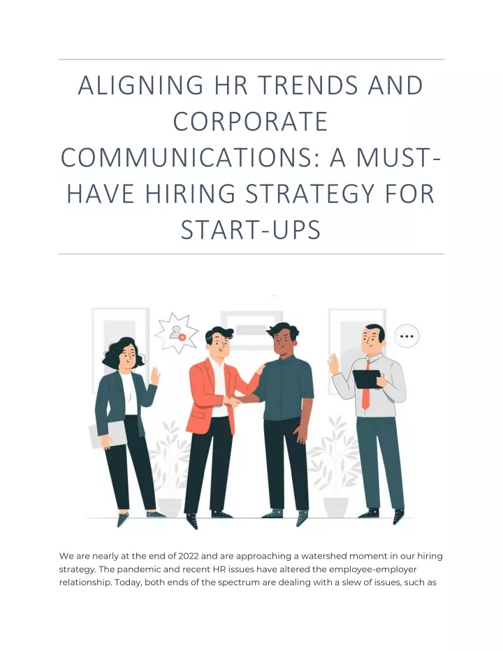 aligning hr trends and corporate communications