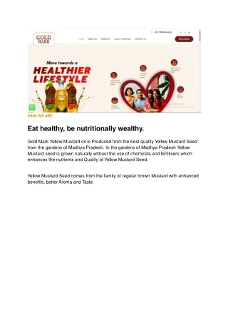 Gold Mark Products Oil best and healthy oil in your family