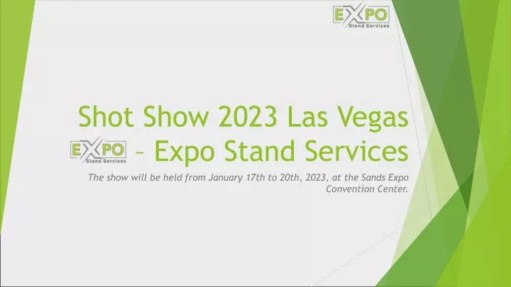 shot show 2023 las vegas expo stand services