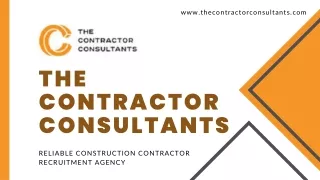 Reliable Contractor Consulting Advisory Services - The Contractor Consultants