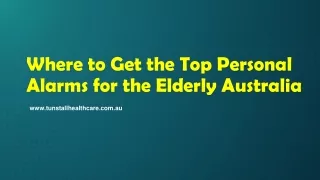 Where to Get the Top Personal Alarms for the Elderly Australia