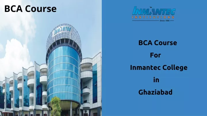 bca course