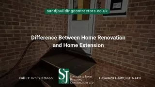 Difference Between Home Renovation and Home Extension