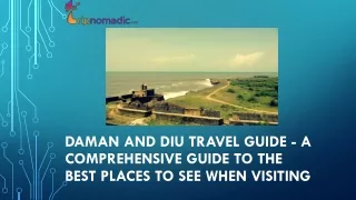 Daman And Diu Travel Guide - A Comprehensive Guide To The Best Places To See